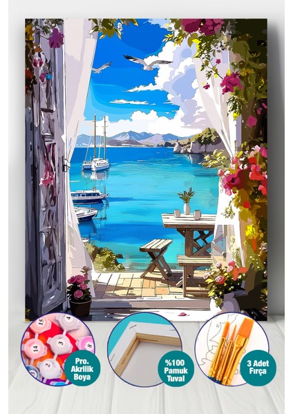 Denizin Huzuru Sayılarla Boyama Seti