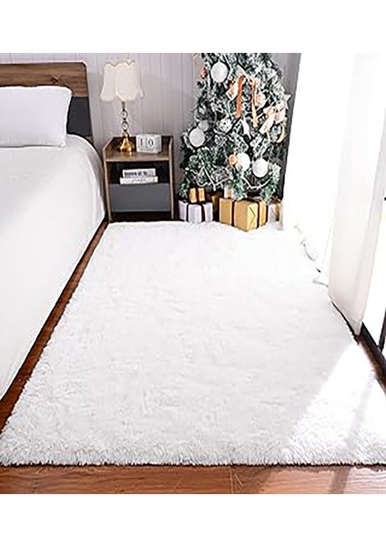 Yumuşak Modern Peluş Kaymaz Salon Oturma Çocuk Yatak Odası Mutfak Antre Beyaz fiyatları