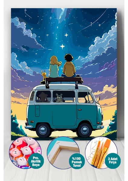 Gece ve Biz Sayılarla Boyama Seti