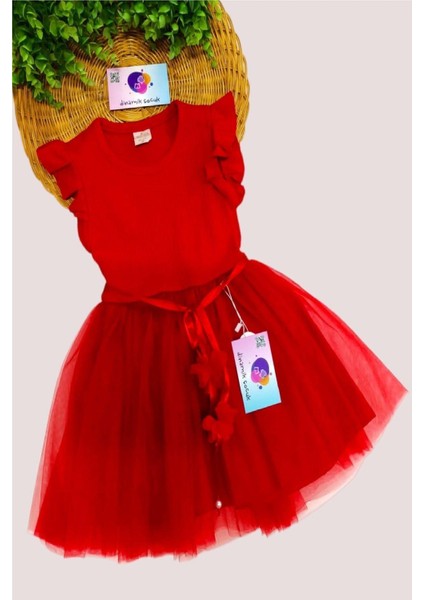 Kız Çocuk Tül Özel Gün Doğum Günü Günlük Prenses Elbise modelleri