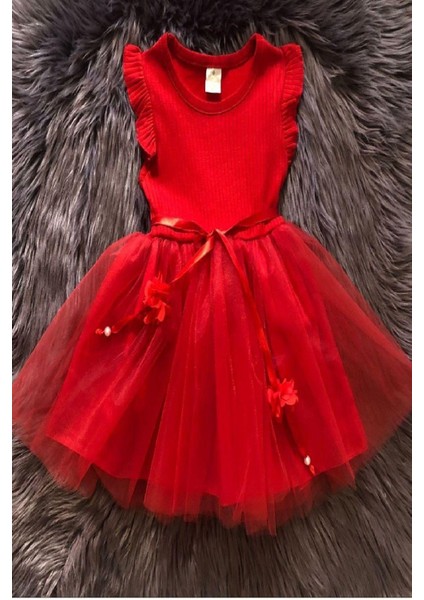 Kız Çocuk Tül Özel Gün Doğum Günü Günlük Prenses Elbise indirimleri