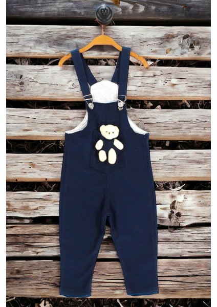 Kız/erkek Çocuk Ayıcıklı Renkli Salopet Unısex Tulum Likralı Esnek Kumaş Ayarlanabilir Askı