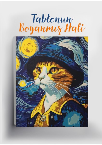 Kedi Van Gogh Sayılarla Boyama Seti fiyatları