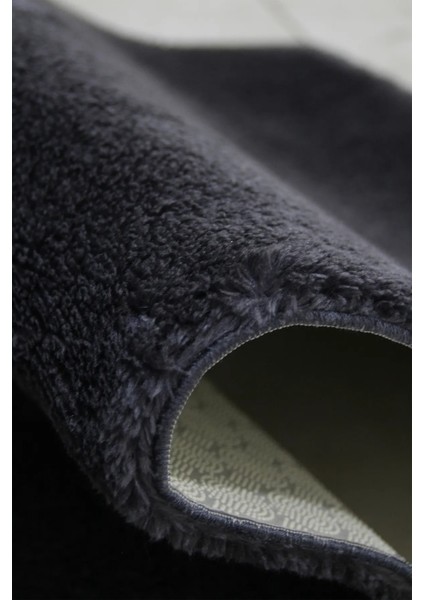 Yumuşak Modern Peluş Kaymaz Salon Oturma Çocuk Yatak Odası Mutfak Antre Antrasıt indirimleri