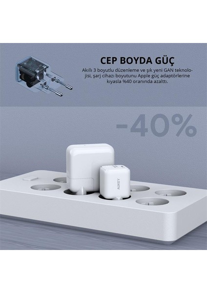 PA-B1T-WH 20W Omnia Iı Mini Gan Pd Qc 3.0 Type C Hızlı Şarj Adaptörü modelleri