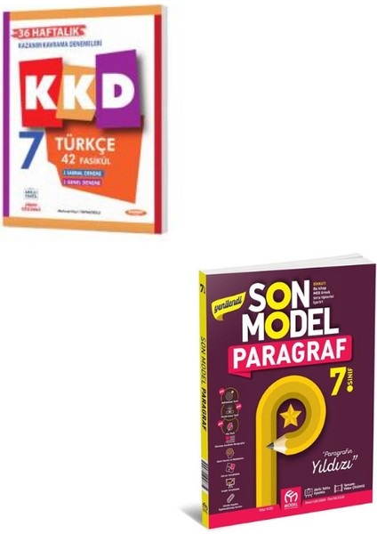 Kkd 7 Türkçe (42 Fasıkül)+7.sınıf Son Model Paragraf Set(2kitap)
