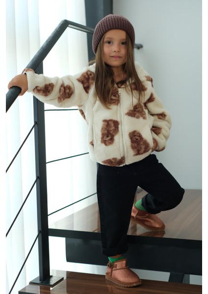 Aurora Kız Çocuk Bebek Simli Kışlık Taba Günlük Bot - Ortopedik Kaymaz Taban Sıcak Tutan Rahat Bot fırsatları