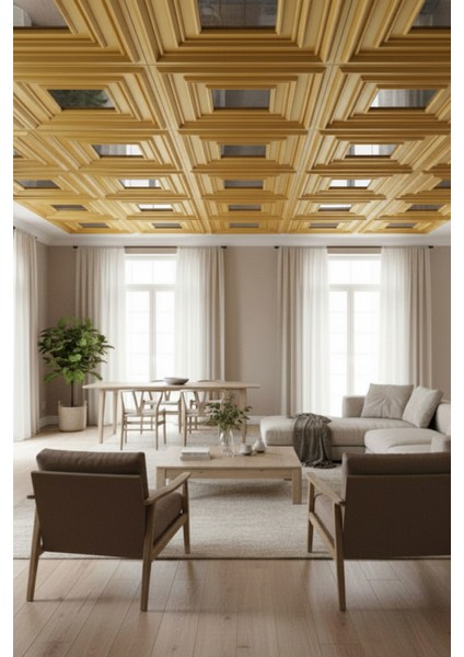 Gold 45X45 cm Dekoratif Duvar Paneli – 6’lı Set fiyatları