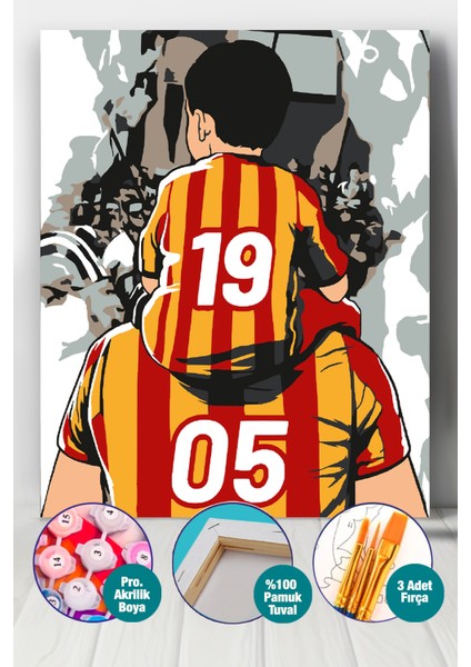 Aslan Babam Sayılarla Boyama Seti