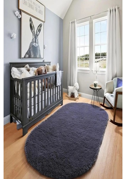 Yumuşak Modern Peluş Kaymaz Salon Oturma Çocuk Yatak Odası Mutfak Antre Antrasıt modelleri