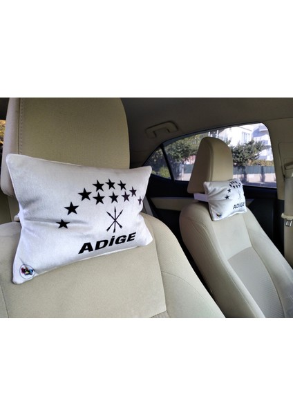 Adige Bayrak Logo Araç Boyun Yastığı,araç Boyun Yastığı, Baby Face Kumaş fırsatları