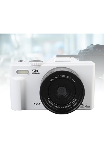 5k Dijital Kamera 75MP Uhd, 18X Zoom Autofomas 3 Ekranlı Aynasız Kamera, Seyahat Için Retro Tarzı Fotoğrafçılık Kameraları fiyatları