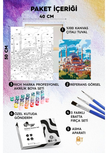 Ayasofya Sayılarla Boyama Seti fiyatları
