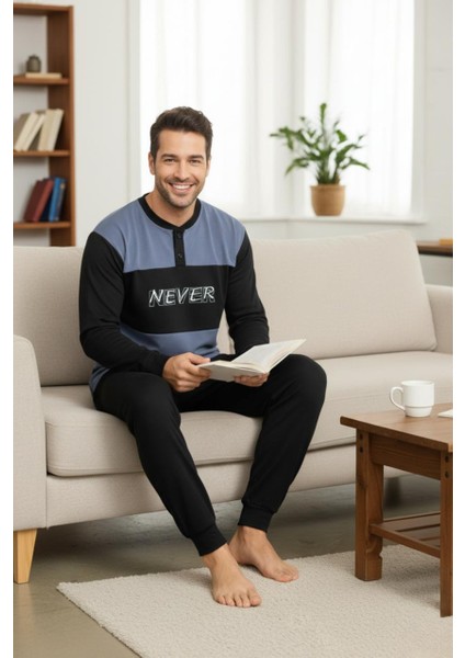 Konforlu Interlok Kışlık Yumuşak Erkek Ev Giyim | Erkek Pijama Takımı modelleri