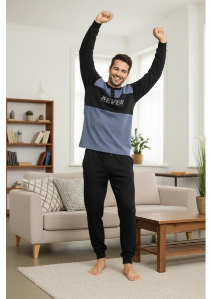 Konforlu Interlok Kışlık Yumuşak Erkek Ev Giyim | Erkek Pijama Takımı fırsatları