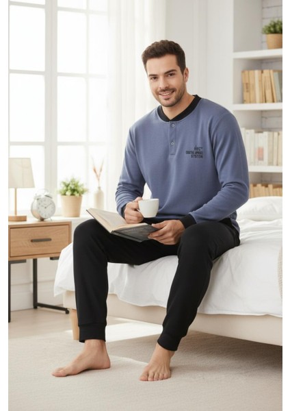 Konforlu Interlok Kışlık Yumuşak Erkek Ev Giyim | Erkek Pijama Takımı indirimleri