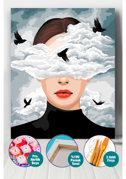 Başım Duman Sayılarla Boyama Seti