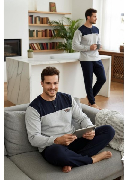 Konforlu Interlok Kışlık Yumuşak Erkek Ev Giyim | Erkek Pijama Takımı indirimleri