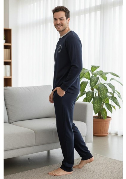 Konforlu Interlok Kışlık Yumuşak Erkek Ev Giyim | Erkek Pijama Takımı
