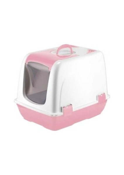 Litae Trend Mikopet Küçük Kapalı Kedi Tuvaleti Pembe