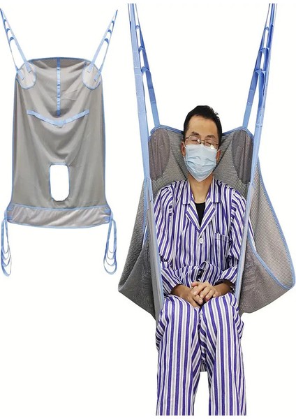 Hasta Taşıma Bezi – Tekerlekli Sandalye, Yatak ve Banyo Transferi Için Asansör Tipi Askı Bezi | Yıkanabilir ve Dayanıklı Kumaş
