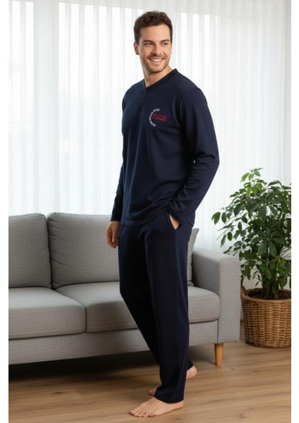 Konforlu Interlok Kışlık Yumuşak Erkek Ev Giyim | Erkek Pijama Takımı