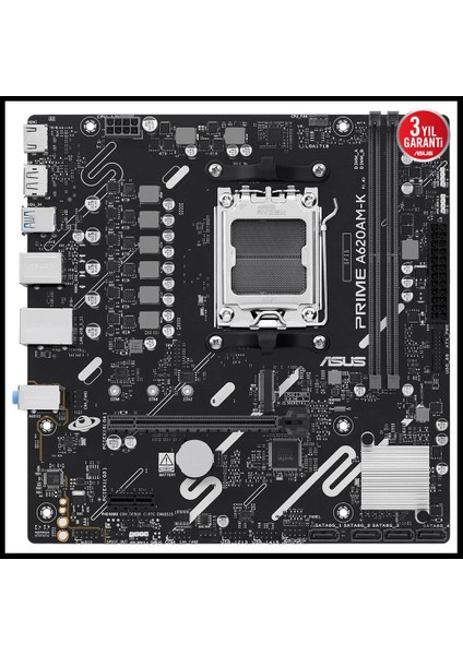 Prıme A620AM-K, 2xddr5, 1x M.2, Dp, Hdmı, Am5 Soket Anakart fiyatları