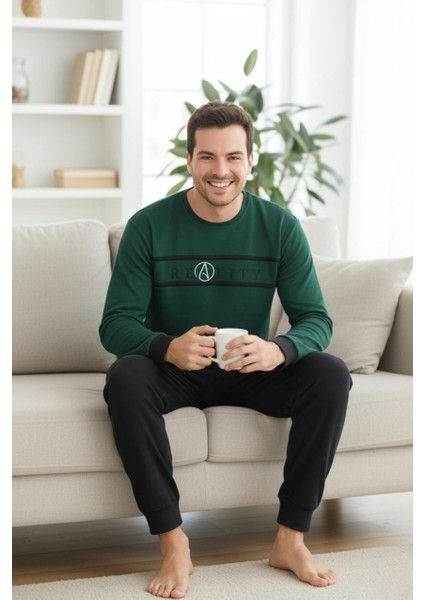 Konforlu Interlok Kışlık Yumuşak Erkek Ev Giyim | Erkek Pijama Takımı fırsatları