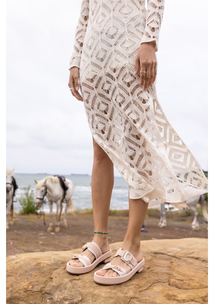 Leroy Kadın Siyah Taş Bant Fusped Taban Terlık fiyatları