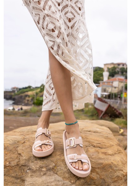 Leroy Kadın Siyah Taş Bant Fusped Taban Terlık indirimleri