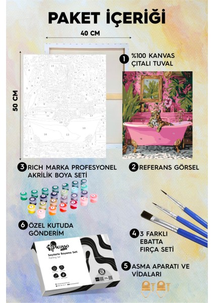 Kraliçenin Banyosu Sayılarla Boyama Seti fiyatları