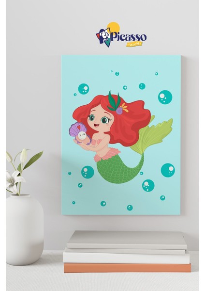 Deniz Kızı Sayılarla Boyama Seti modelleri