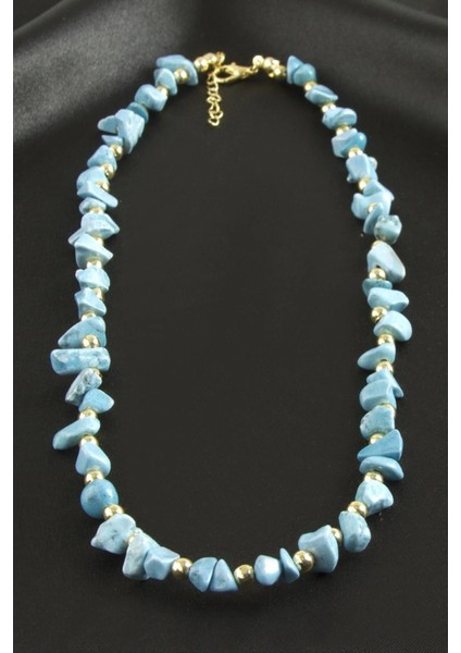 Buğz Akik Kırık Doğaltaş Kolye