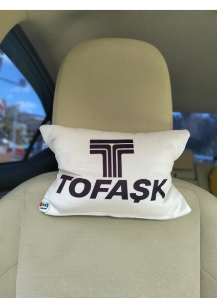 Tofaşk Logo Baskılı Tüm Modellere Uyumlu Araç Boyun Yastığı, Baby Face Kumaş fırsatları