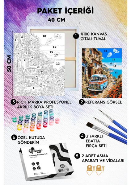 Vosvosla Tatile Sayılarla Boyama Seti fiyatları