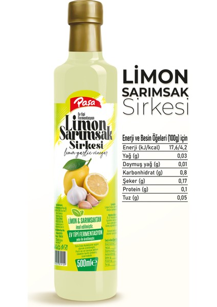 Limon Sarımsak Sirkesi 500 ml modelleri