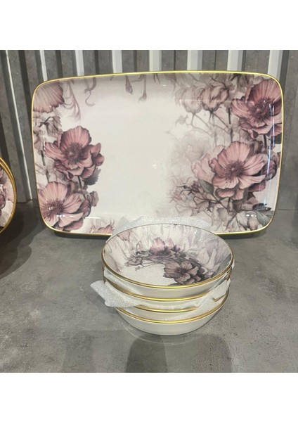 Kahvaltı Seti 15 Parça Purpel Seramik fırsatları