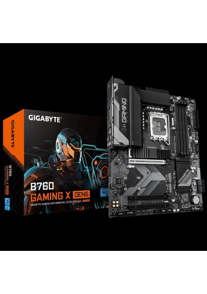 Gıgabyte B760 Gamıng x Gen5, 4xddr5, 3xm.2, Dp, Hdmı, Type-C, 13-14.nesil, LGA1700 Soket, Gamıng Anakart