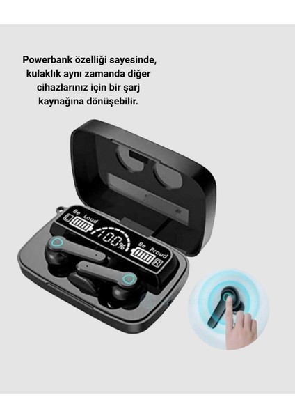 Buğz Bluetooth Kulaklık – Powerbank Özellikli, Oyun Modlu, Uzun Ömürlü ve Şarj Kutulu indirimleri