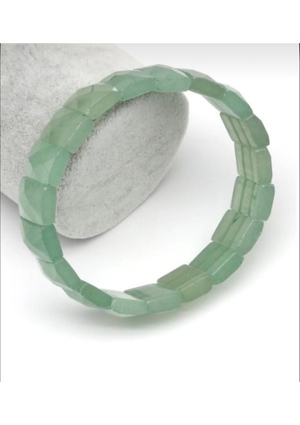 Gerçek Aventurin Taşı Doğal Taş Roleks Bileklik 18 cm fiyatları