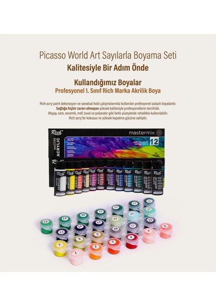 Kralın Bakışı Sayılarla Boyama Seti indirimleri