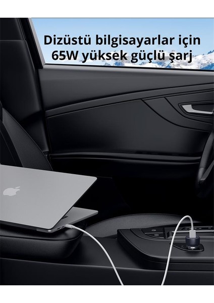 CC-Y23-BK 65W 2* Type-C Pd Araç Şarj Cihazı fiyatları