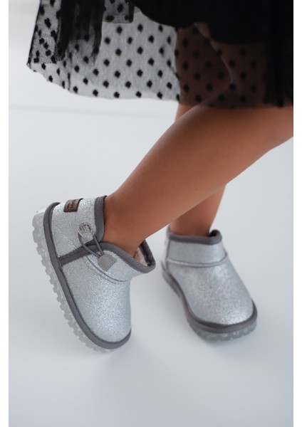 Aurora Kız Çocuk Bebek Simli Kışlık Taba Günlük Bot - Ortopedik Kaymaz Taban Sıcak Tutan Rahat Bot indirimleri