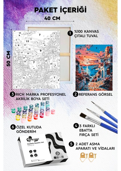 Günbatımı Sayılarla Boyama Seti fiyatları