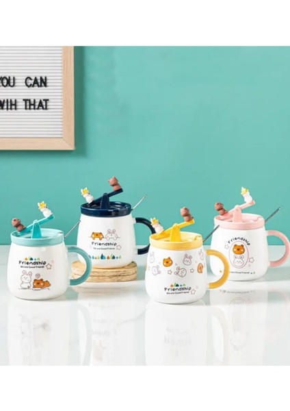 Sevimli Ayı ve Tavşan Tahterevalli Seramik Kupa 1967 modelleri