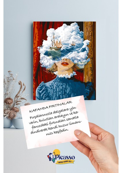 Kafamda Fırtınalar Sayılarla Boyama Seti modelleri