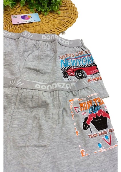 Erkek Çocuk %95 Pamuklu Baskılı 2'li Boxer fiyatları