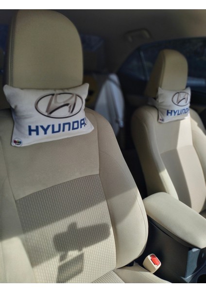 Hyundai Logo Baskılı Araç Boyun Yastığı, Baby Face Kumaş