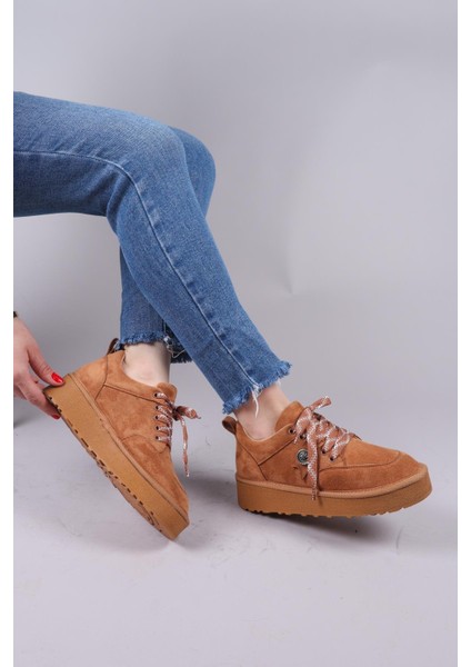 ELANDRA Tokalı Süet Sneaker TABA indirimleri