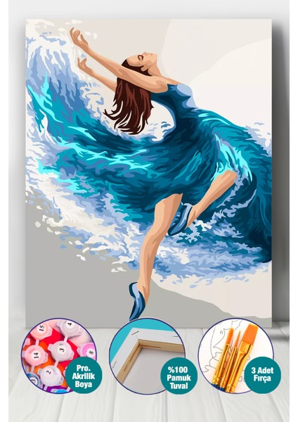 Dalgalarla Dans Sayılarla Boyama Seti